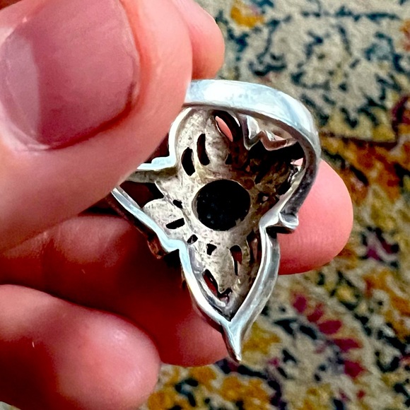 💎🔥Sivana 100% GENUINE BLACK RAW ONYX STERLING SILVER! Discontinued!! A GEM!!!! - Picture 12 of 16